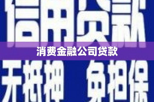 南充消费金融公司贷款