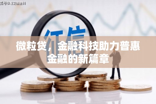 南充微粒贷，金融科技助力普惠金融的新篇章