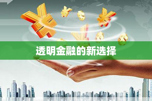 南充透明金融的新选择