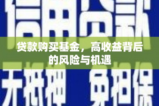 南充贷款购买基金，高收益背后的风险与机遇