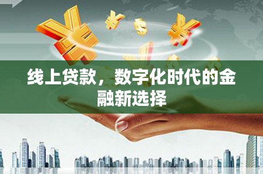 南充线上贷款，数字化时代的金融新选择