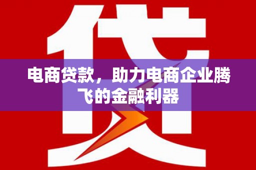 南充电商贷款，助力电商企业腾飞的金融利器