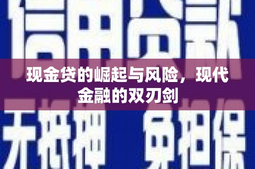 南充现金贷的崛起与风险，现代金融的双刃剑