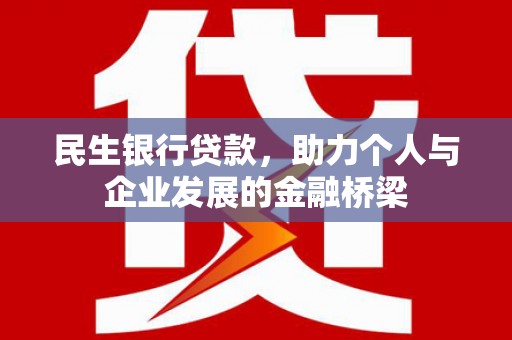 南充民生银行贷款，助力个人与企业发展的金融桥梁