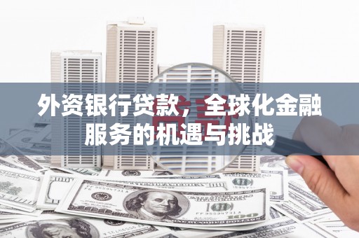 南充外资银行贷款，全球化金融服务的机遇与挑战