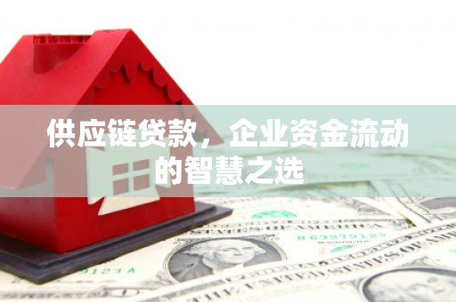 南充供应链贷款，企业资金流动的智慧之选