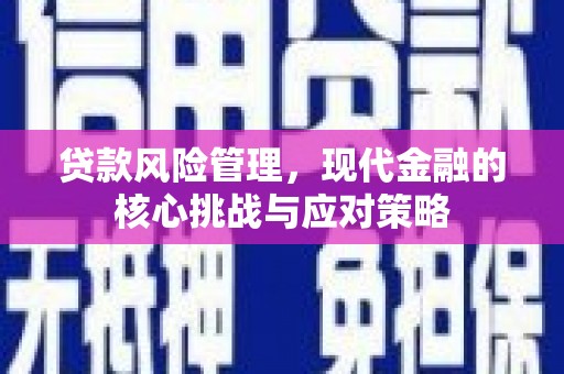 南充贷款风险管理，现代金融的核心挑战与应对策略