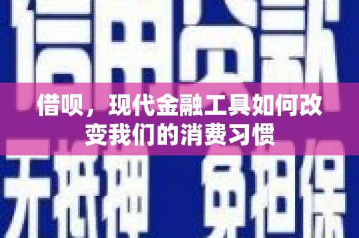 南充借呗，现代金融工具如何改变我们的消费习惯