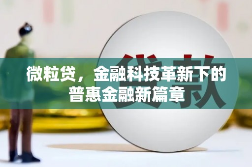 南充微粒贷，金融科技革新下的普惠金融新篇章