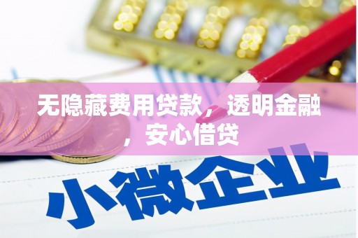 南充无隐藏费用贷款，透明金融，安心借贷