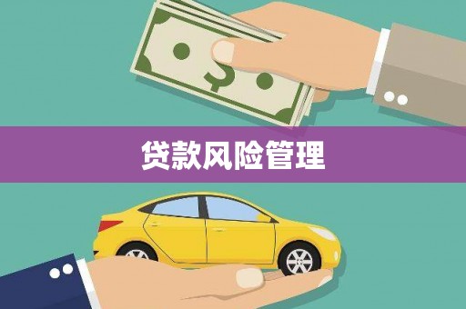 南充贷款风险管理