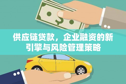 南充供应链贷款，企业融资的新引擎与风险管理策略