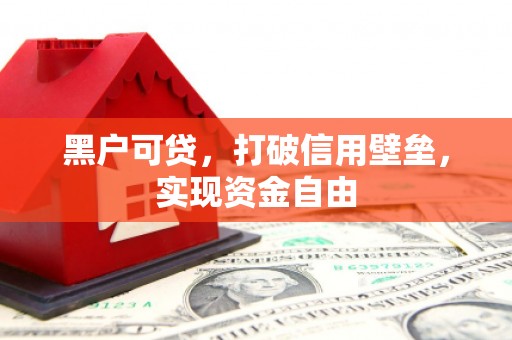 南充黑户可贷，打破信用壁垒，实现资金自由