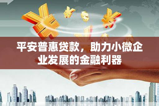 南充平安普惠贷款，助力小微企业发展的金融利器