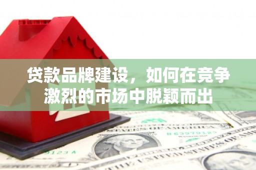 南充贷款品牌建设，如何在竞争激烈的市场中脱颖而出