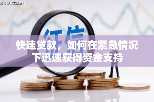 南充快速贷款，如何在紧急情况下迅速获得资金支持