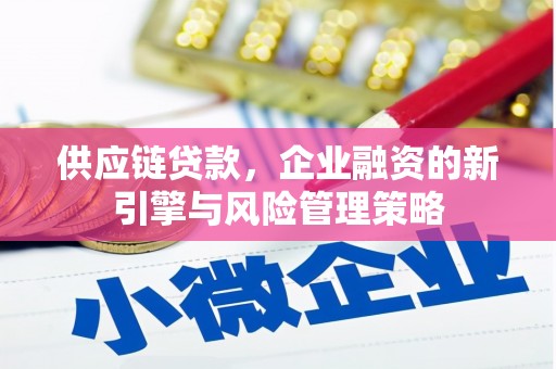 南充供应链贷款，企业融资的新引擎与风险管理策略
