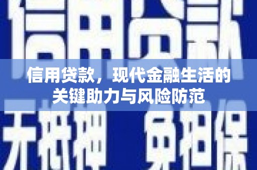 南充信用贷款，现代金融生活的关键助力与风险防范