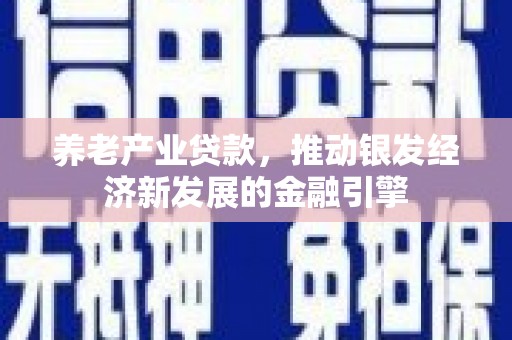 南充养老产业贷款，推动银发经济新发展的金融引擎