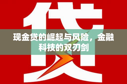 南充现金贷的崛起与风险，金融科技的双刃剑