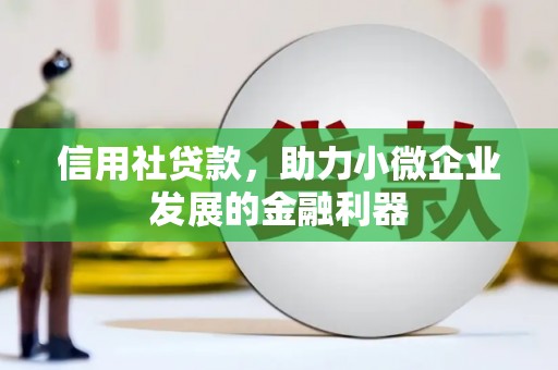 南充信用社贷款，助力小微企业发展的金融利器