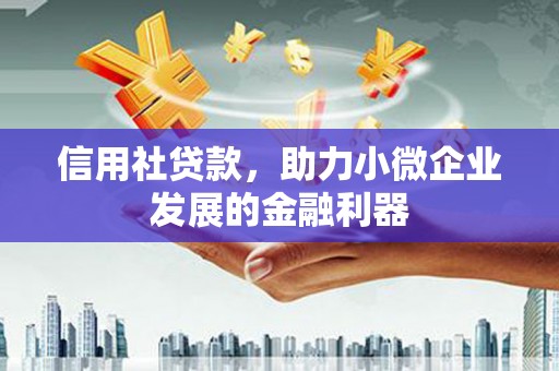 南充信用社贷款，助力小微企业发展的金融利器