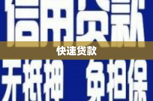 南充快速贷款
